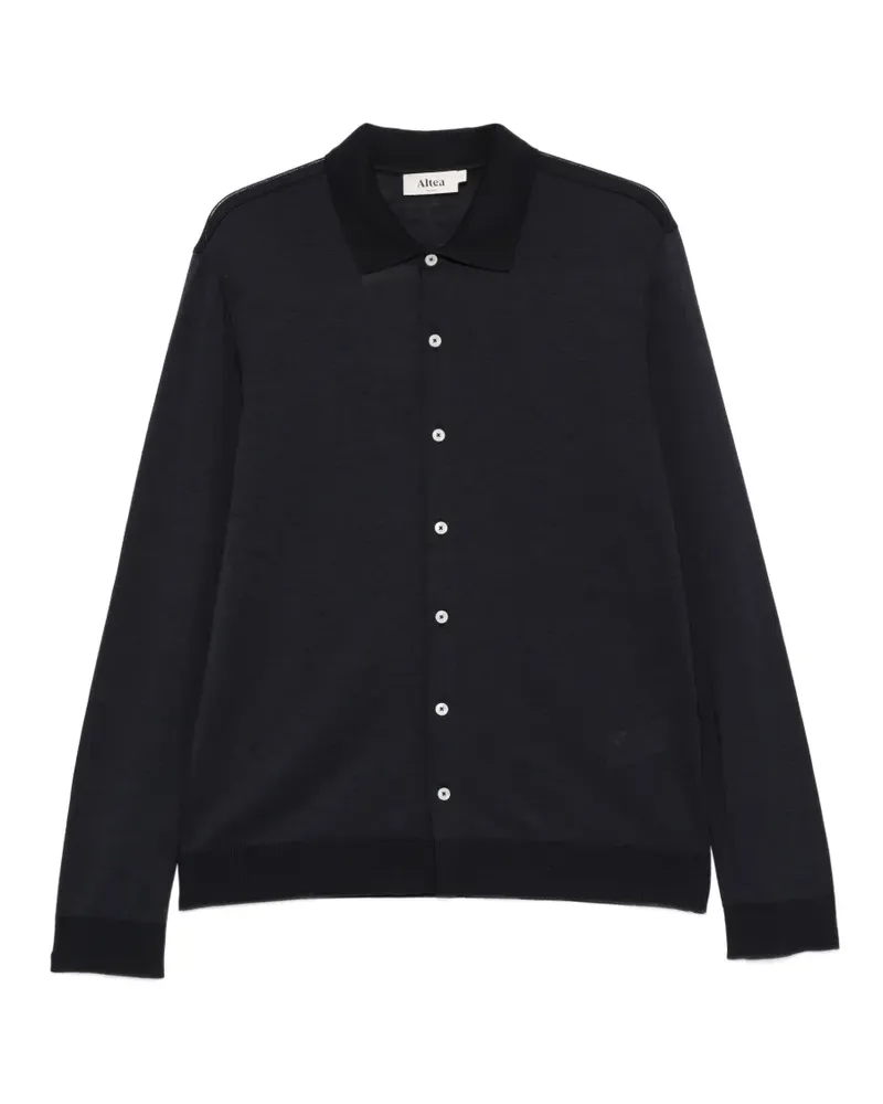 Altea collar-detail shirt - Blau Blau