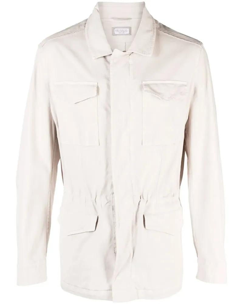 Brunello Cucinelli Hemdjacke mit Knopfleiste - Nude Nude
