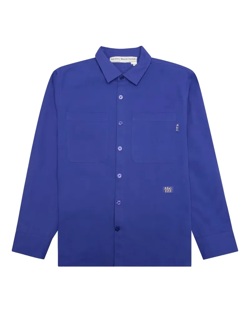 Abc. Hemd mit ABC. 123.-Stickerei - Blau Blau