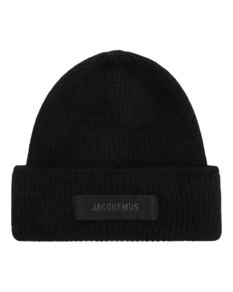 Jacquemus The Ripsband-Beanie - Schwarz Schwarz