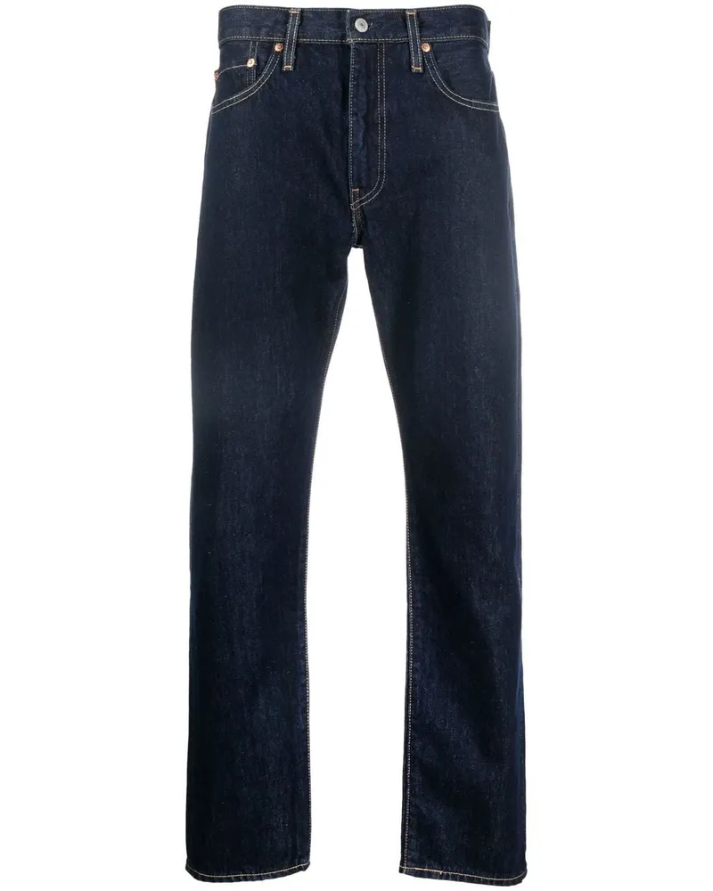 Levi's Halbhohe Straight-Leg-Jeans - Blau Blau