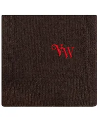 Vivienne Westwood Schal mit Logo-Stickerei Braun