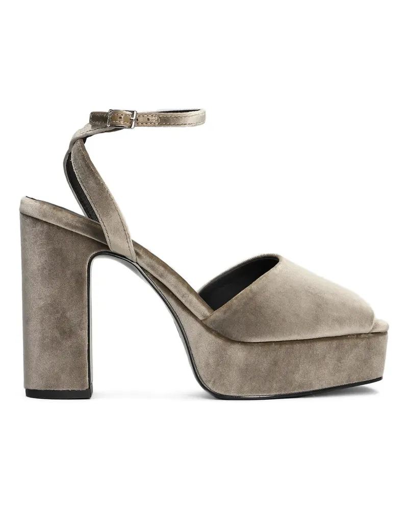 Bibi Lou Samtsandalen mit Plateau - Grau Grau