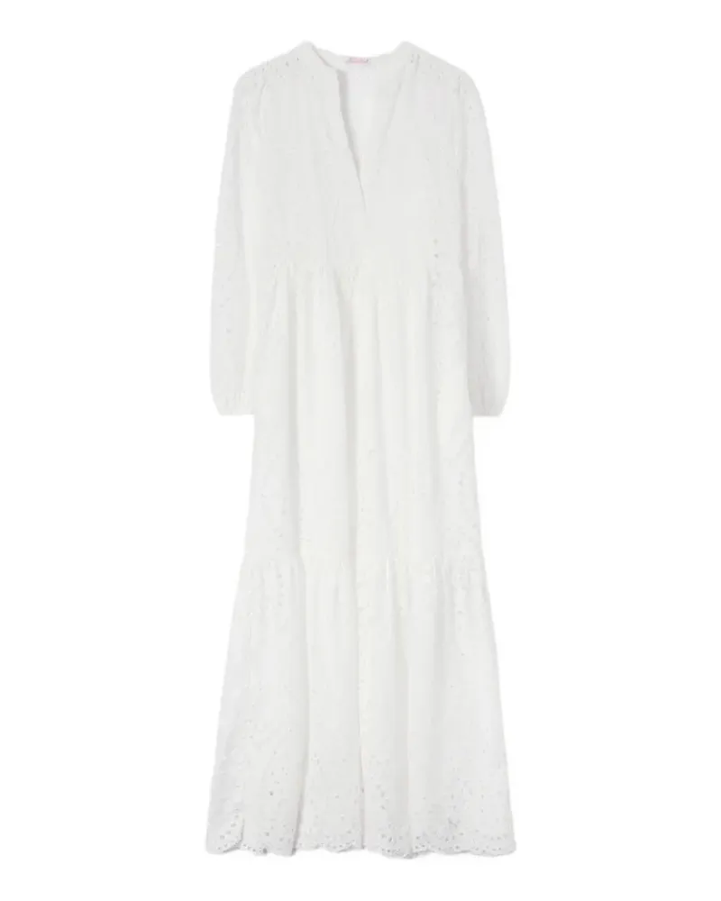 MC2 Saint Barth Sylvia broderie-anglaise maxi dress - Weiß Weiß