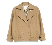 Kurzer Trenchcoat - Nude
