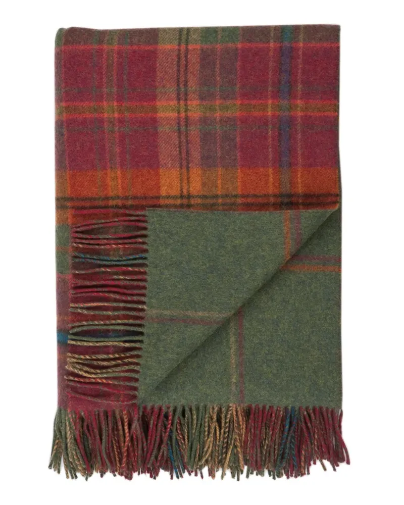 Johnstons of Elgin Wendbarer Überwurf mit Karo - Grün Grün