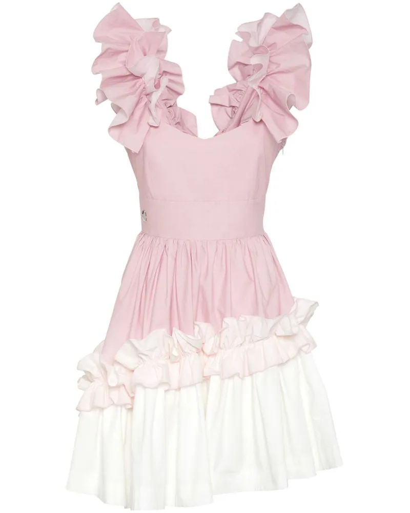 Philipp Plein Gerüschtes Kleid - Rosa Rosa