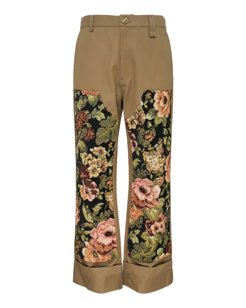 Simone Rocha Hose im Patchwork-Look - Braun Braun