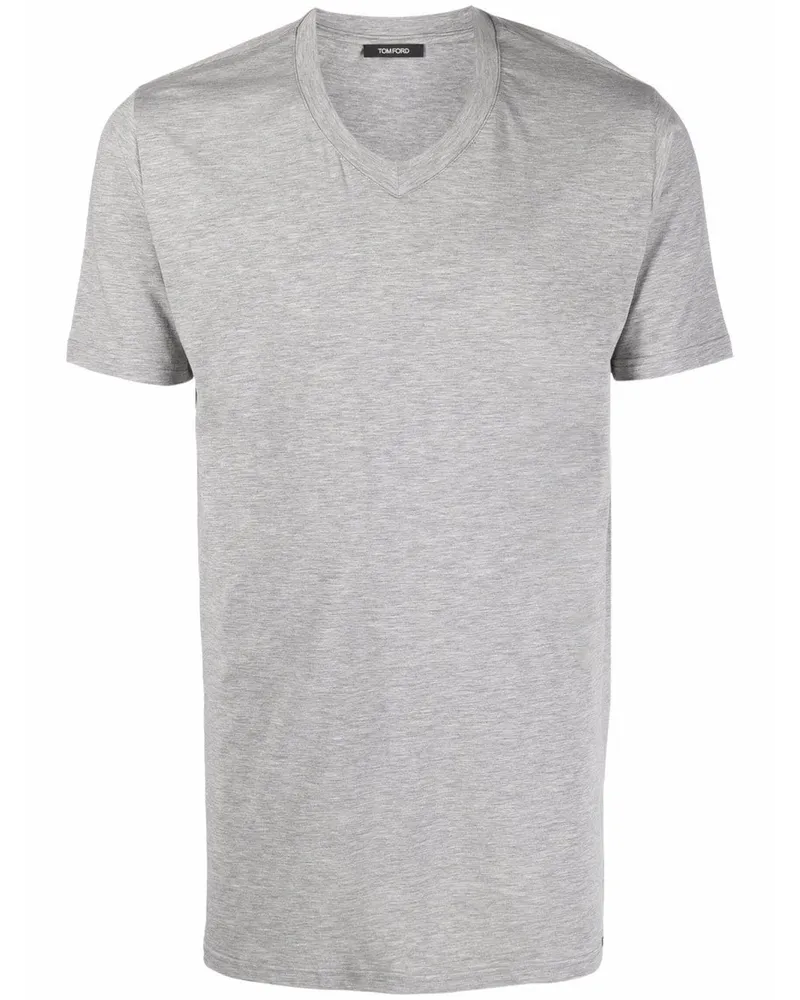 Tom Ford T-Shirt mit V-Ausschnitt - Grün Grün