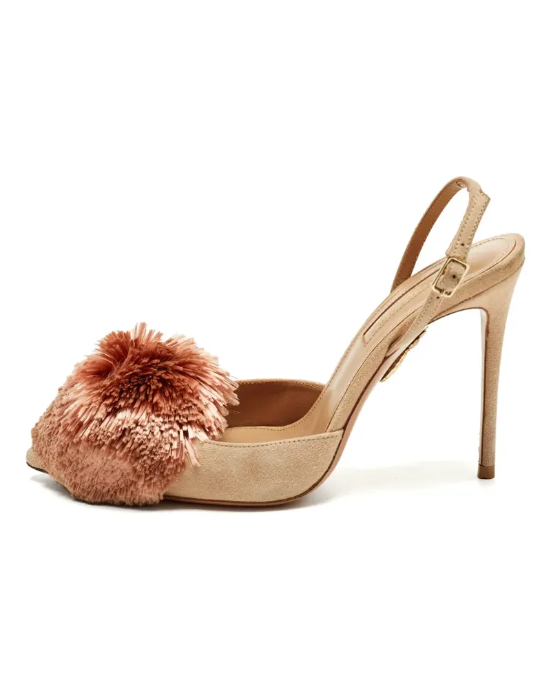 Aquazzura Powder Puff Slingback-Pumps - Nude Nude