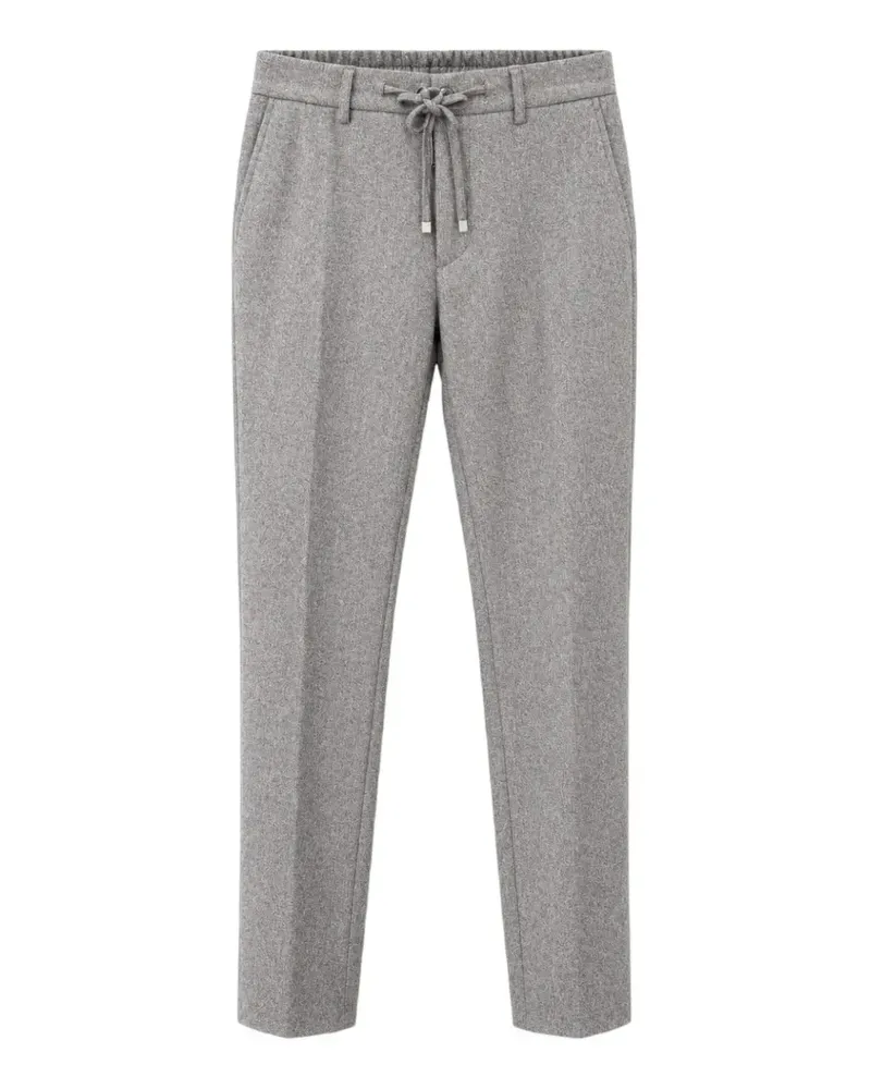 Berwich Melierte Hose mit Kordelzug - Grau Grau