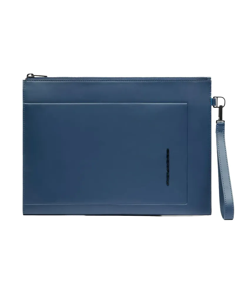 Piquadro leather clutch bag - Blau Blau