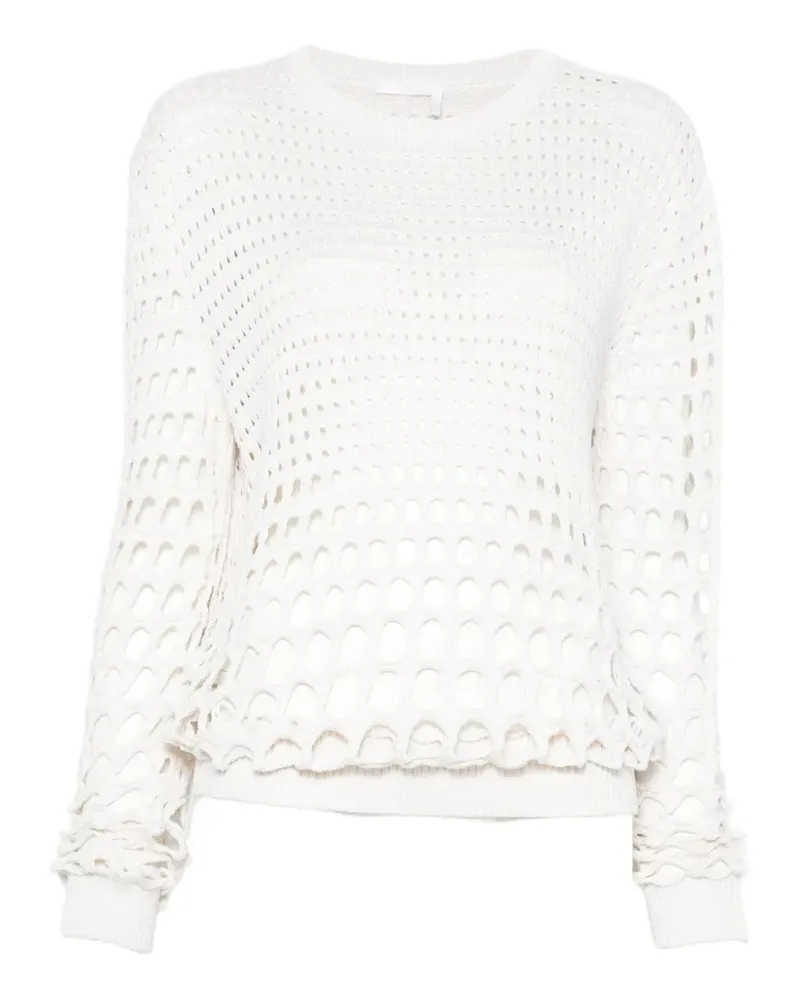 Chloé open-knit sweater - Weiß Weiß