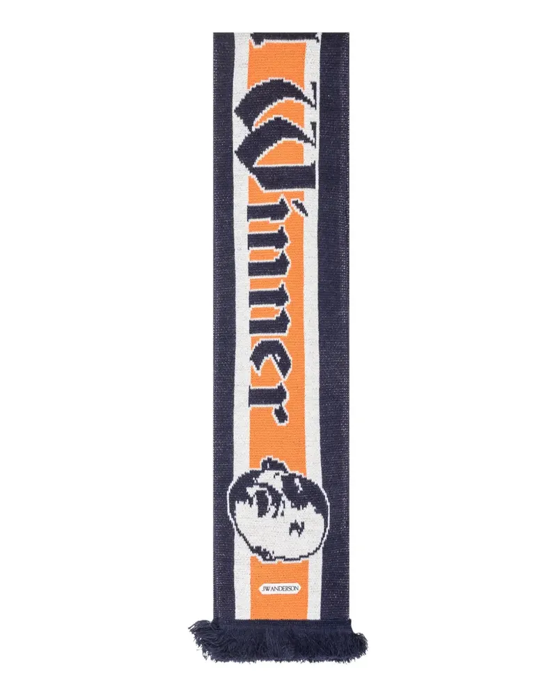 J.W.Anderson Schal mit Fransen - Orange Orange
