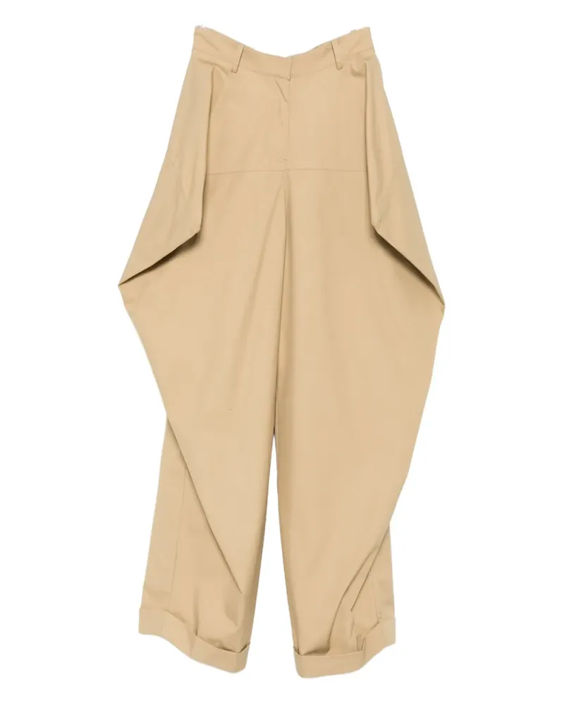 Viktor & Rolf Hose aus Bio-Baumwolle mit Triangel-Form - Nude Nude
