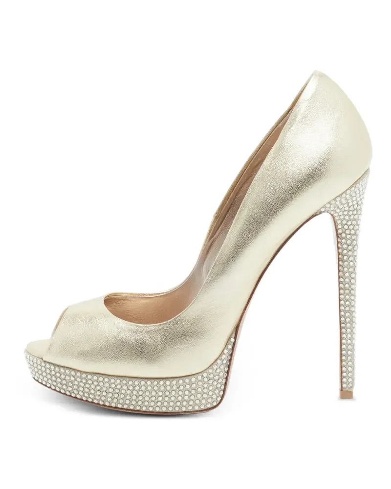 Le Silla Pumps mit Kristallen - Gold Gold