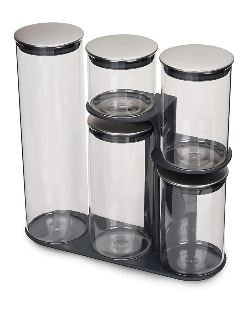 Joseph Joseph Verdeckte Behältnisse (5er-Set) - Schwarz Schwarz