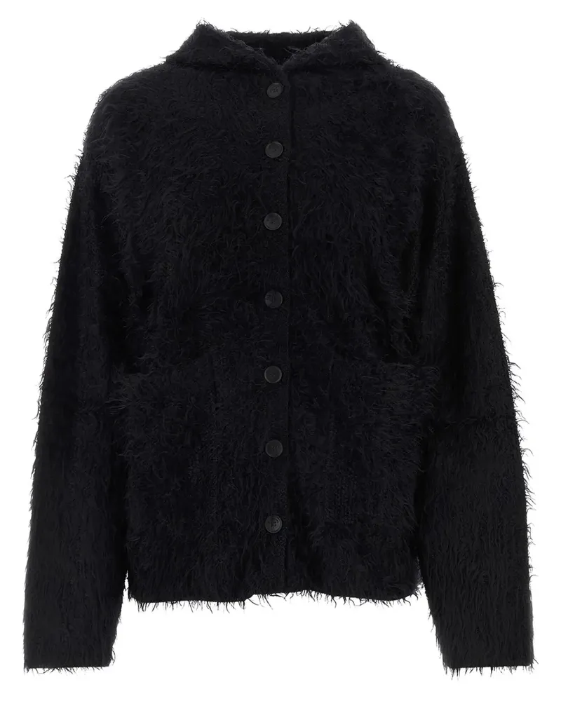 Balenciaga Cardigan mit Kapuze - Schwarz Schwarz