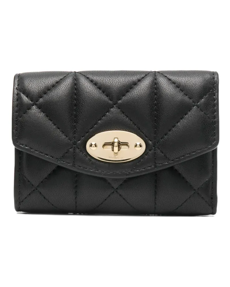 Mulberry Gestepptes Darley Portemonnaie mit mehreren Karten - Schwarz Schwarz