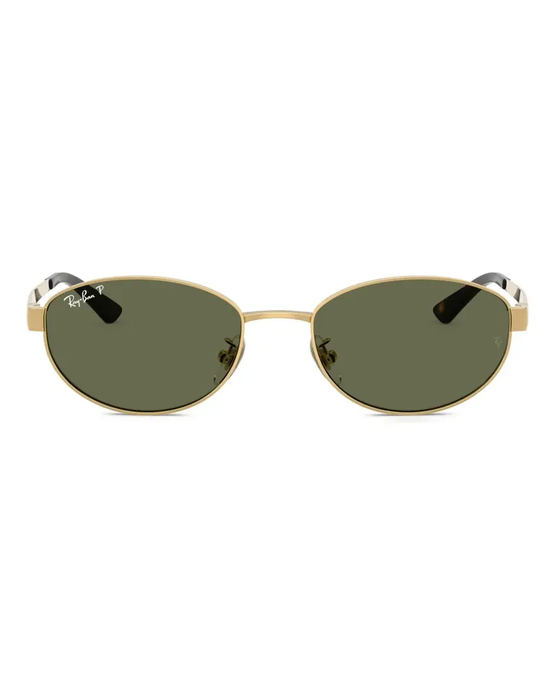 Ray Ban Sonnenbrille mit ovalem Gestell - Gold Gold