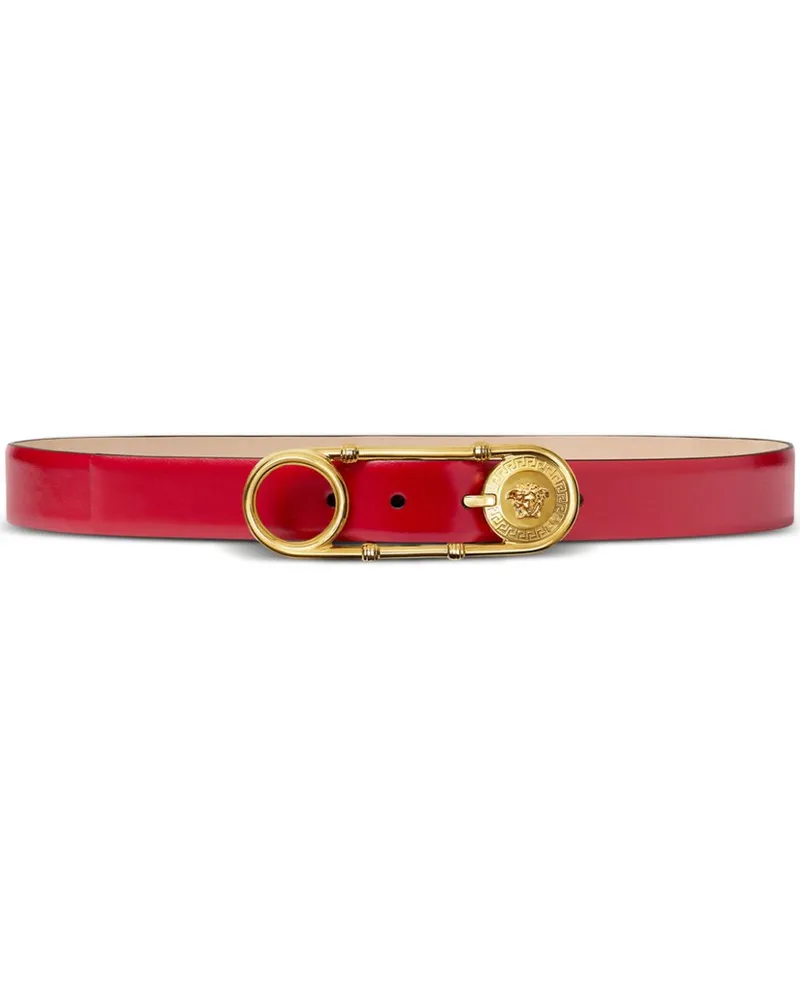 Versace Gürtel mit Sicherheitsnadel - Rot Rot
