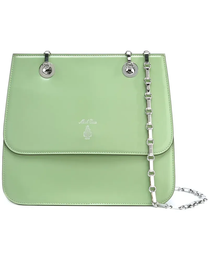 Mark Cross Schultertasche mit Kette - Grün Grün