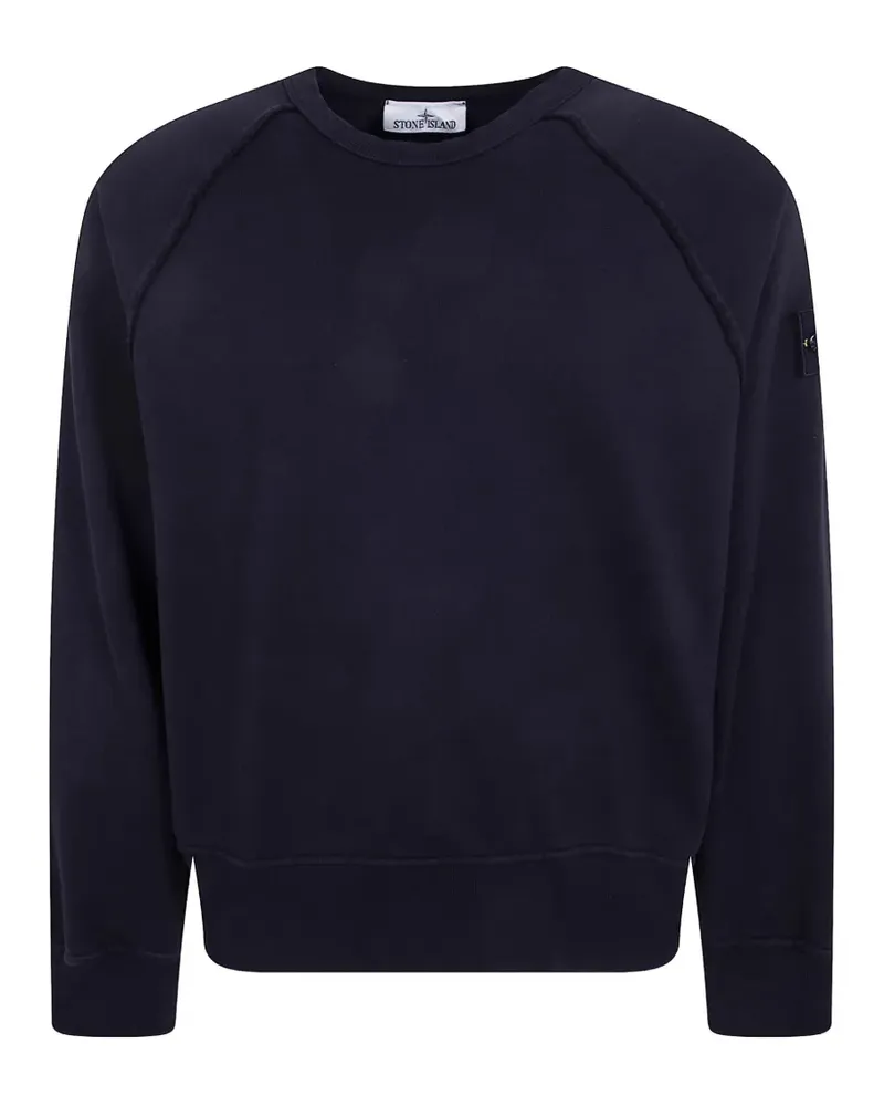 Stone Island 6100041 Fleece-Sweatshirt - Schwarz Schwarz