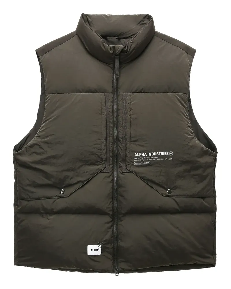 Alpha Industries Gesteppte Weste - Grün Grün