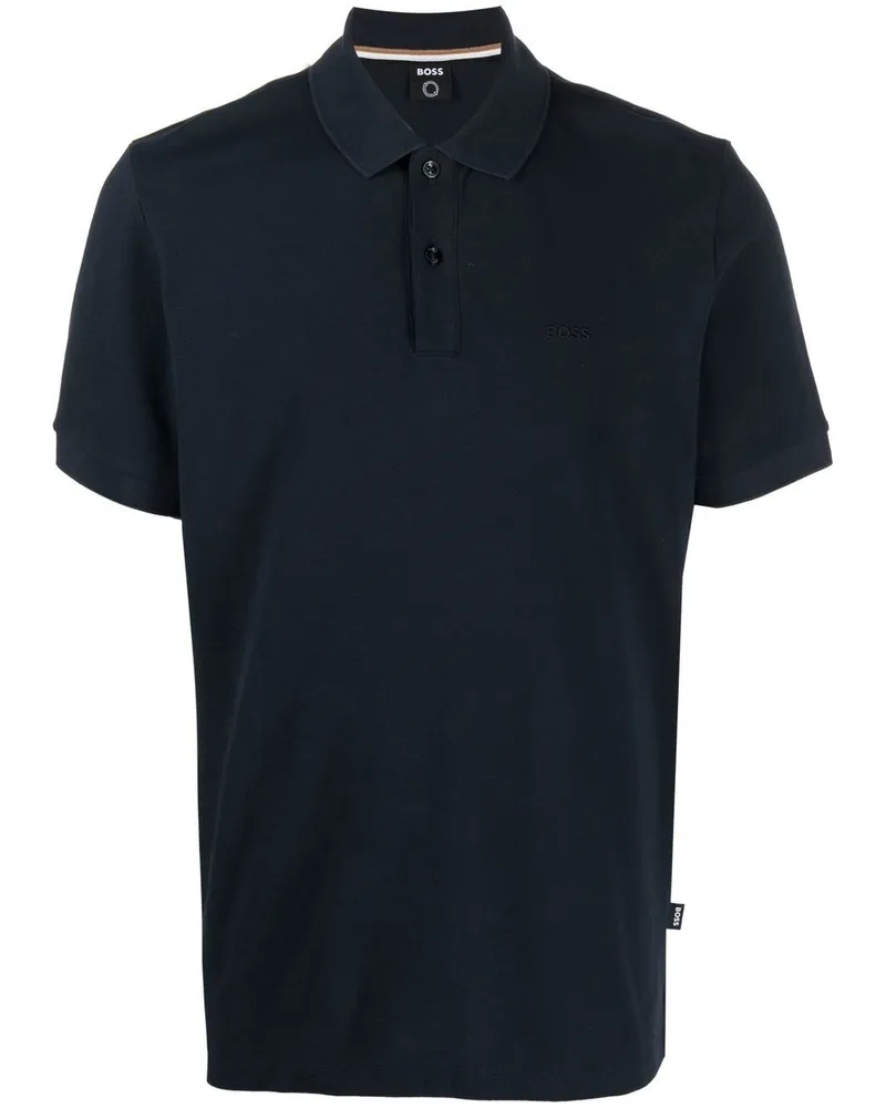 HUGO BOSS Poloshirt mit Logo-Stickerei - Blau Blau