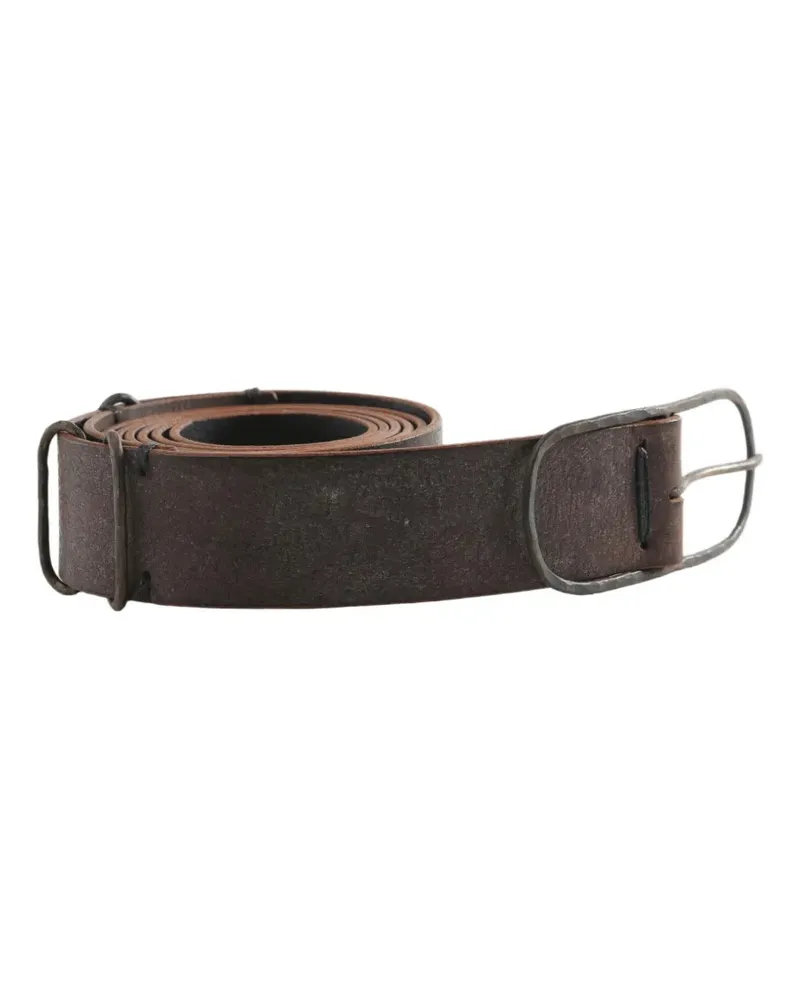 Ziggy Chen buckle-fastening textured belt - Braun Braun