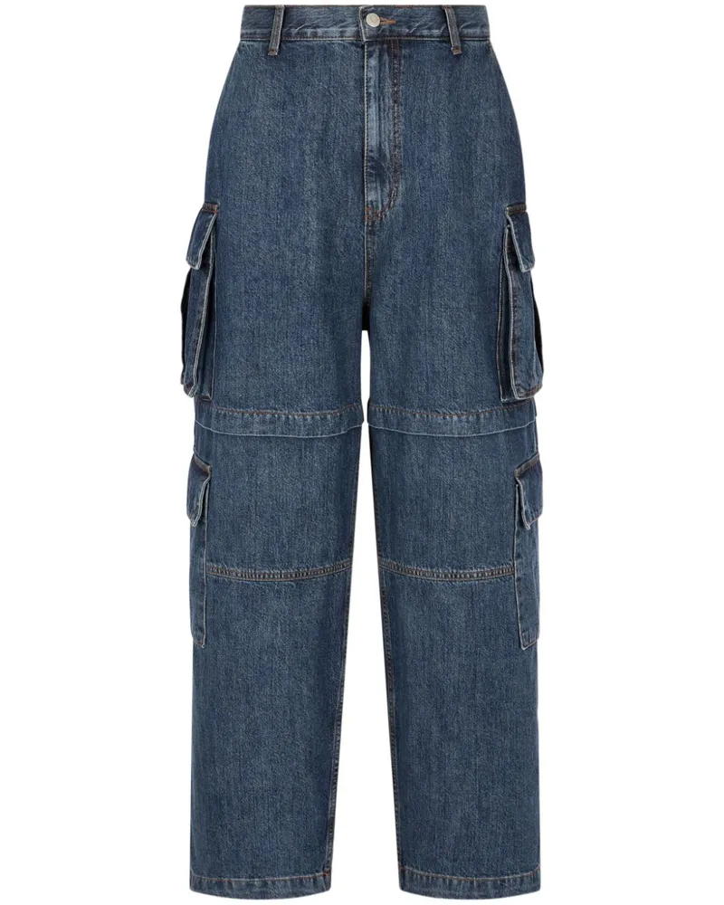 STUDIO TOMBOY Jeans mit aufgesetzten Taschen - Blau Blau