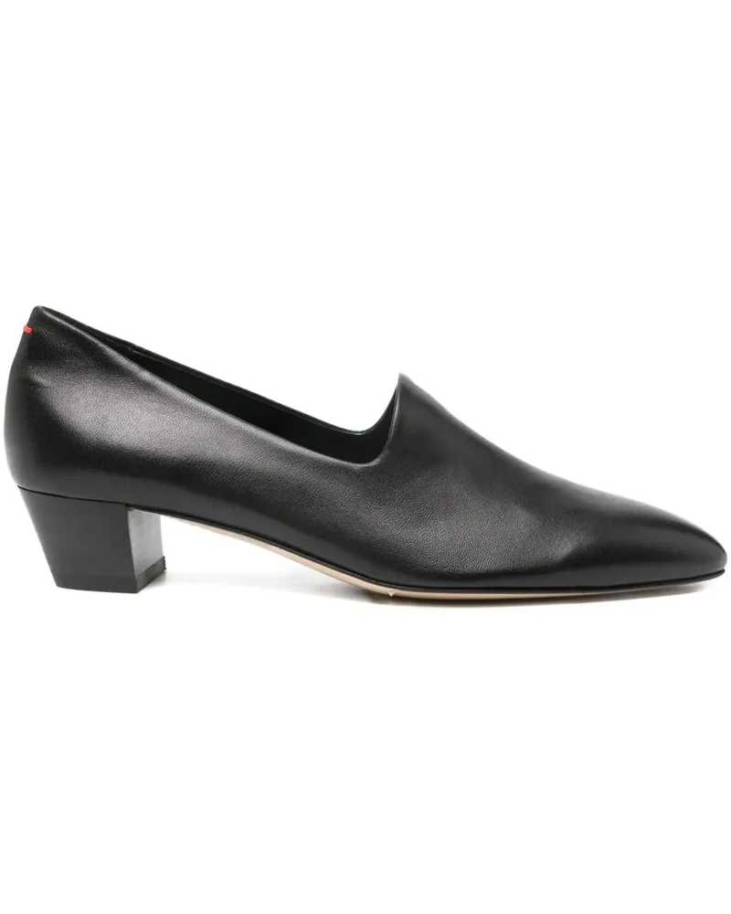 aeyde Loafer mit mandelförmiger Kappe 40mm - Schwarz Schwarz