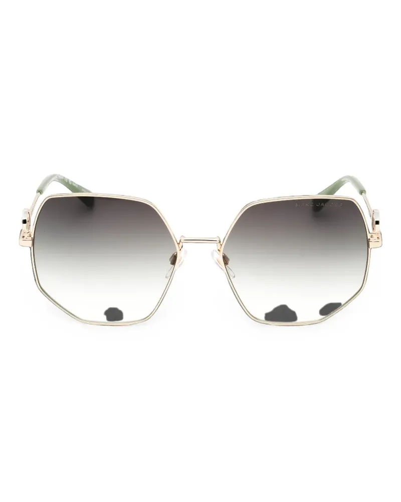 Marc Jacobs geometric-frame sunglasses - Gold Gold