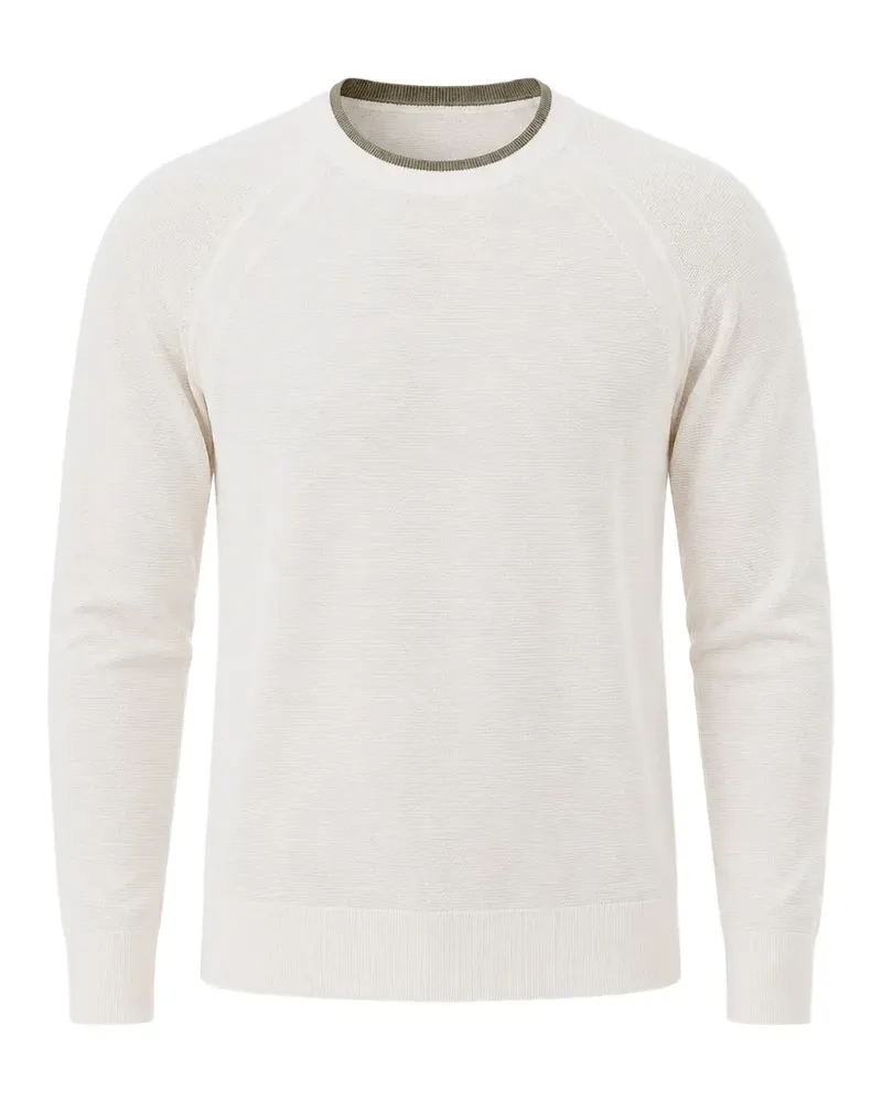 Paolo Pecora Milano raglan-sleeve crew-neck sweater - Nude Nude
