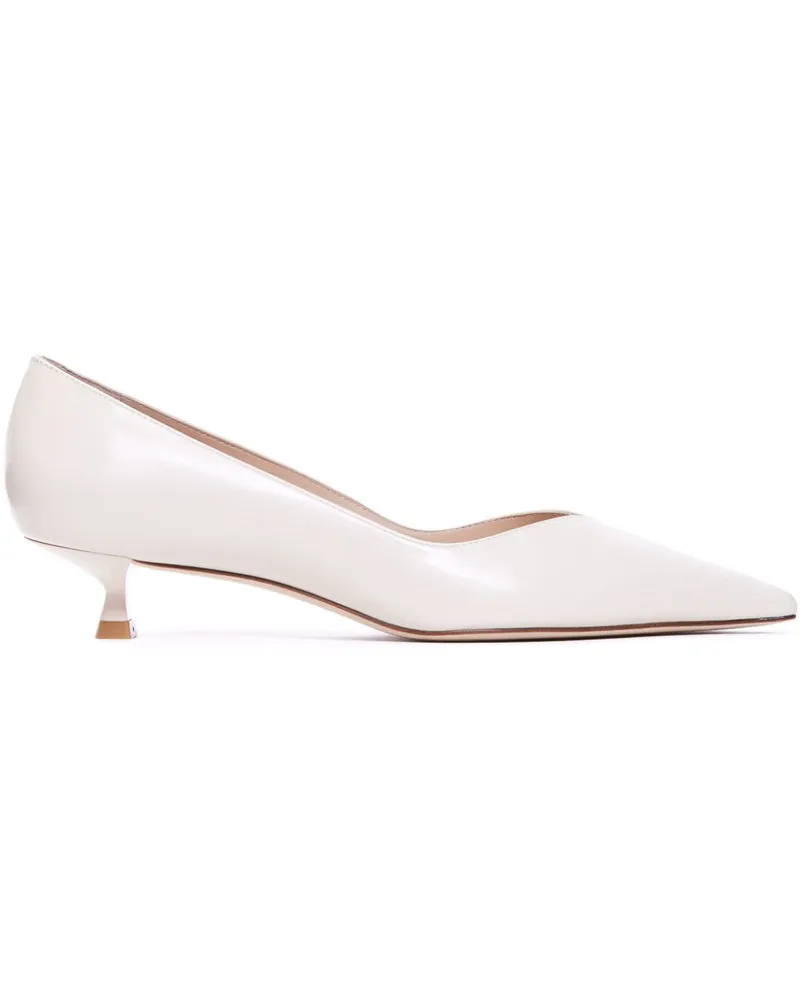 Stuart Weitzman Eva Pumps 35mm - Weiß Weiß
