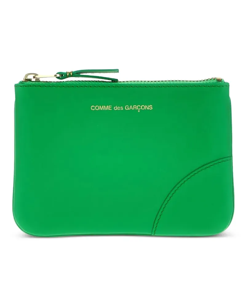 Comme des Garçons logo-stamp wallet - Grün Grün