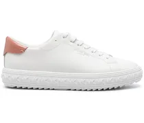 Sneakers mit Logo-Prägung - Weiß