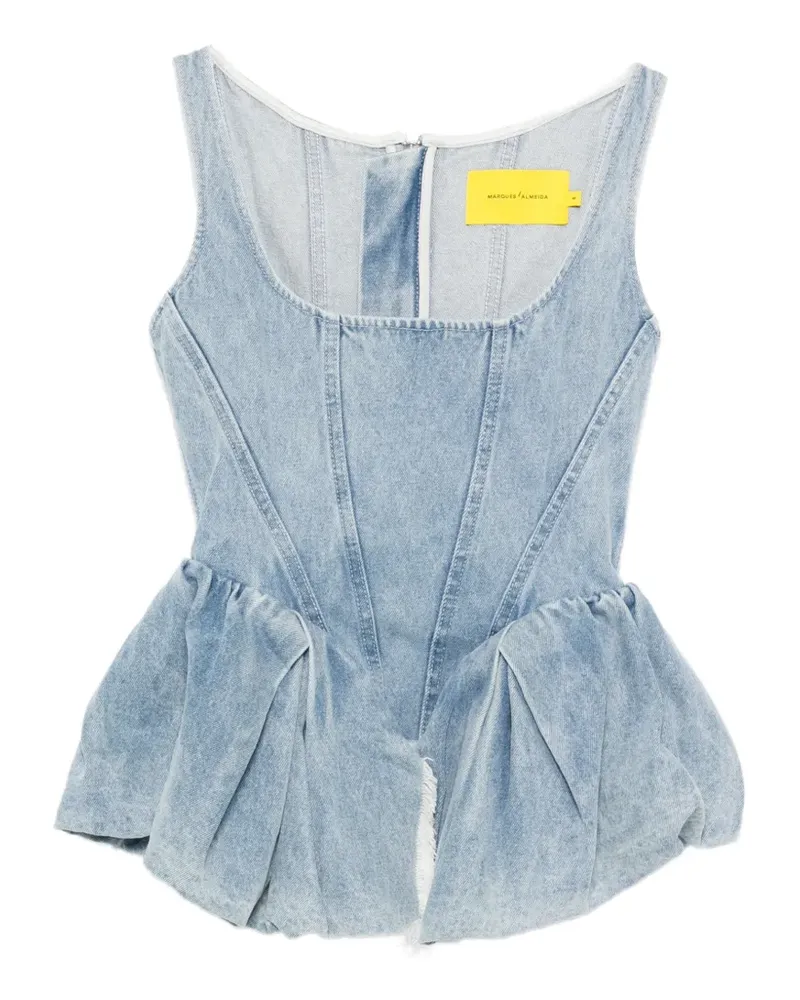 Marques ' Almeida Korsett-Top - Blau Blau