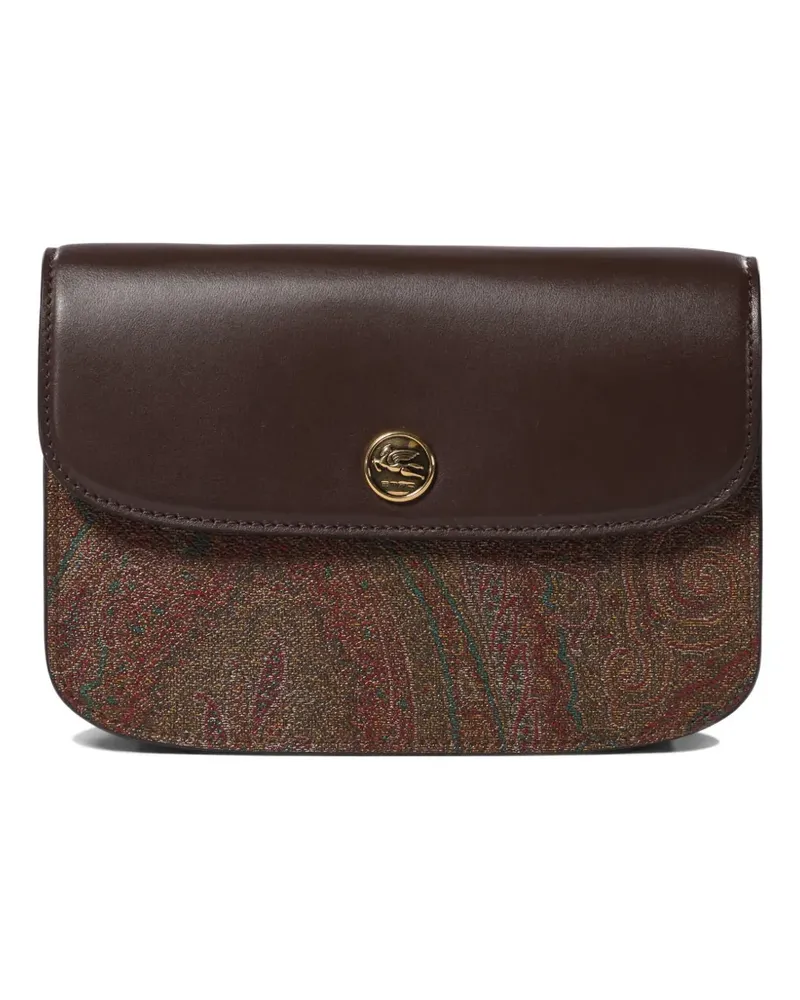 Etro Schultertasche mit Paisley-Print - Braun Braun