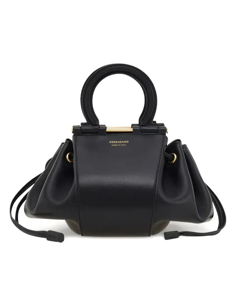 Ferragamo Umhängetasche mit Gancini-Henkel - Schwarz Schwarz