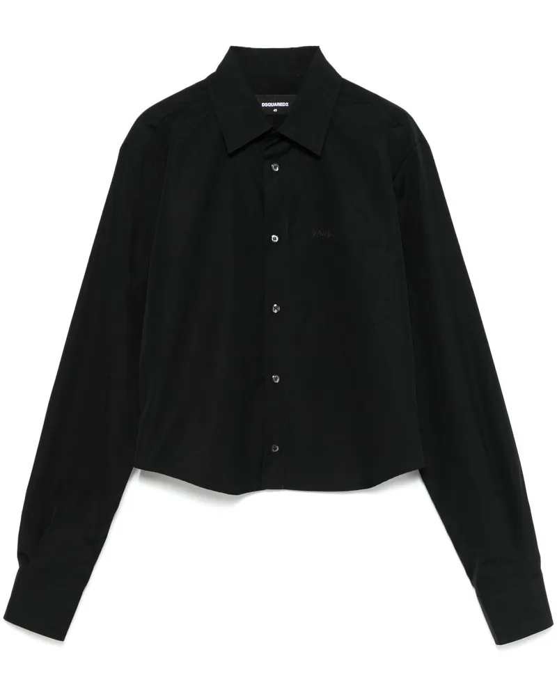 Dsquared2 Mini Dean Hemd - Schwarz Schwarz