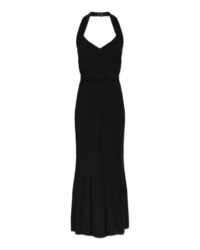 Balmain Rückenfreies Minikleid - Schwarz Schwarz
