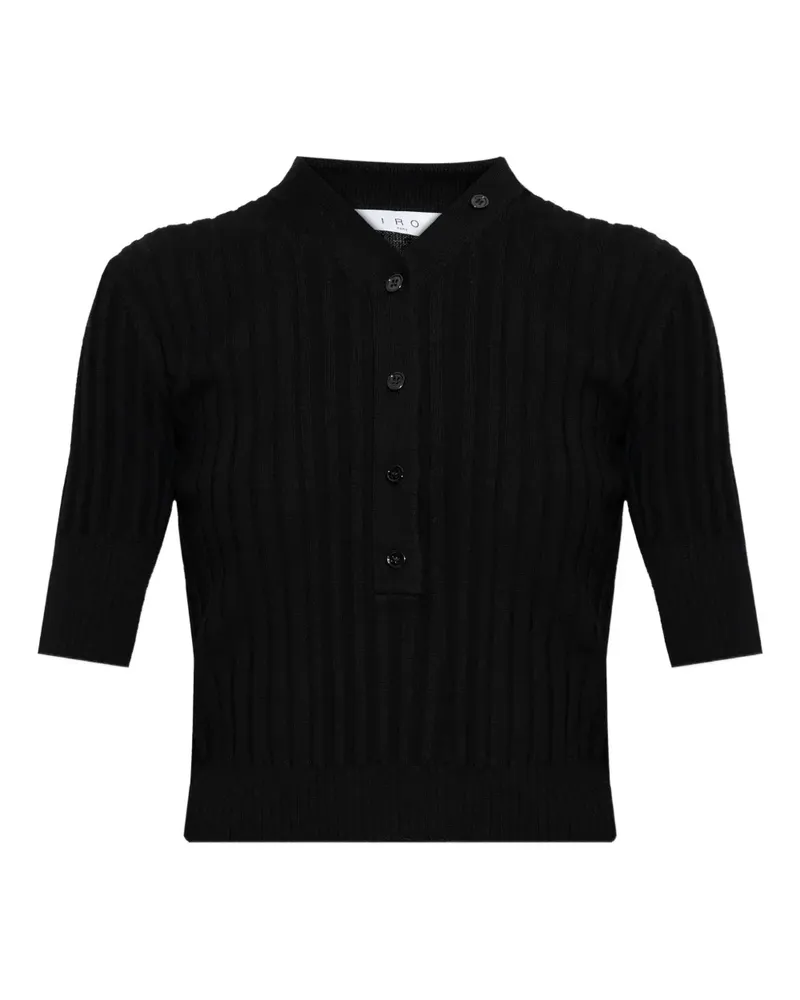 IRO button ribbed sweater - Schwarz Schwarz