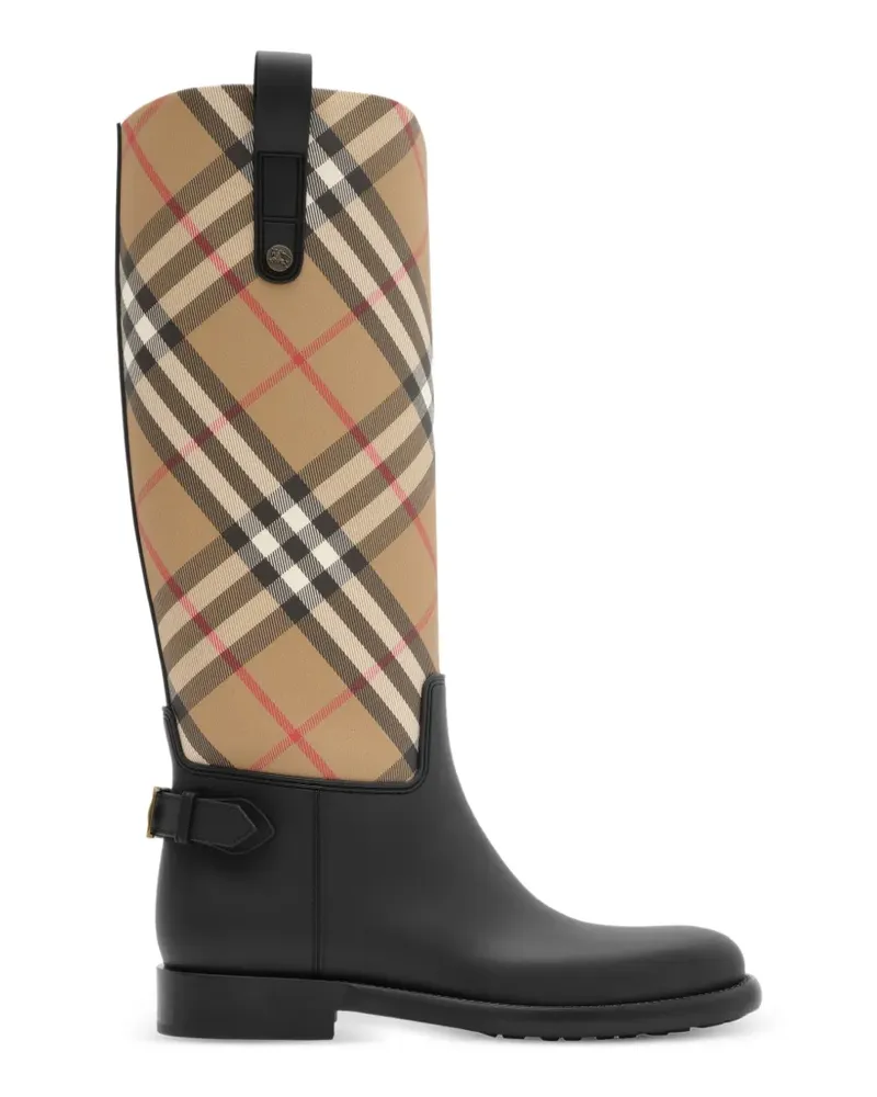 Burberry Check Cavalier Outdoor-Stiefel - Nude Nude