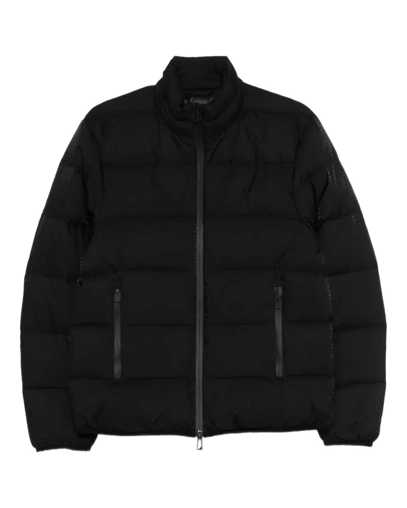 Emporio Armani zip-up padded jacket - Schwarz Schwarz
