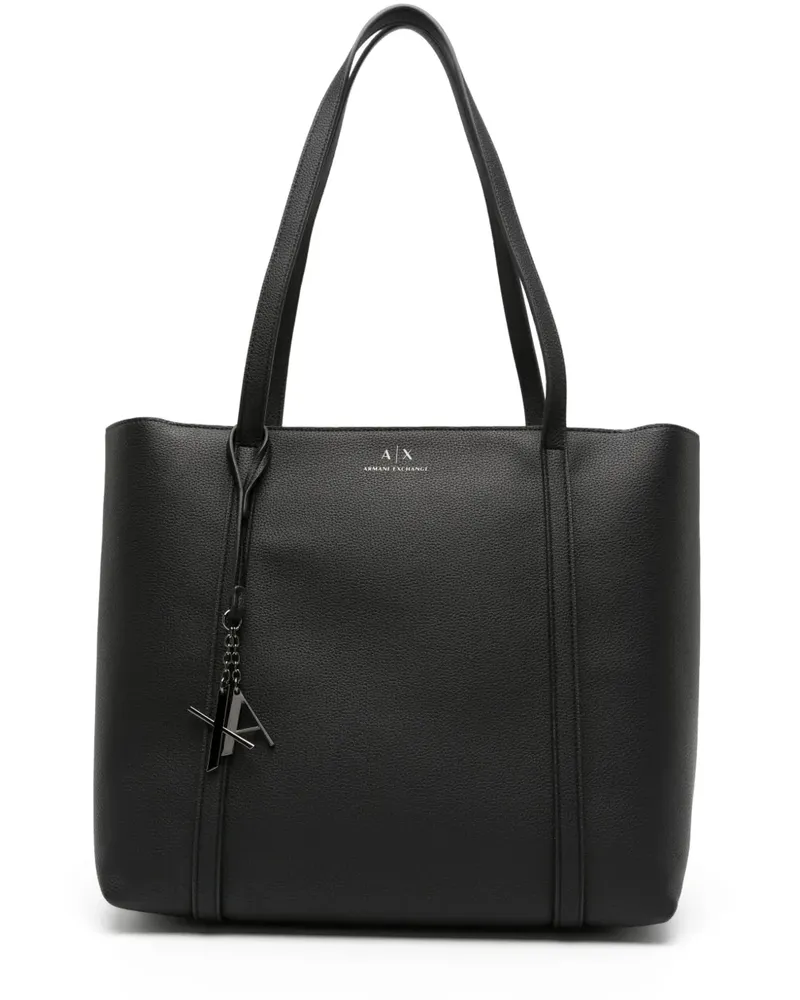 Armani Exchange Handtasche mit Logo-Anhänger - Schwarz Schwarz