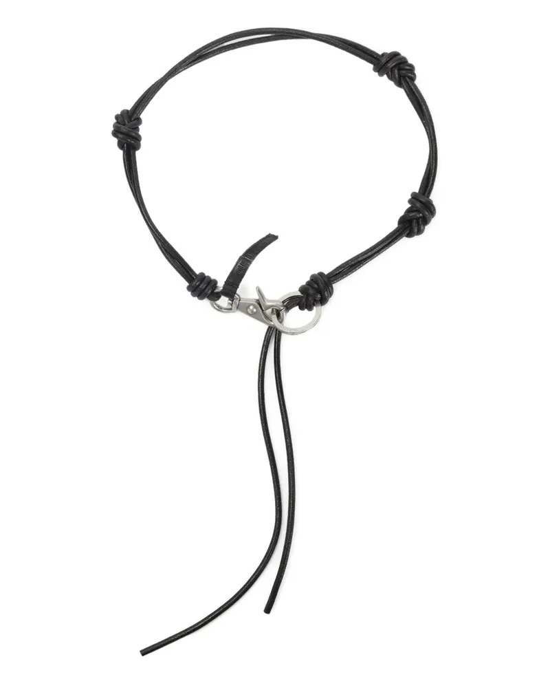 Our Legacy Schlüsselanhänger mit Knoten - Schwarz Schwarz