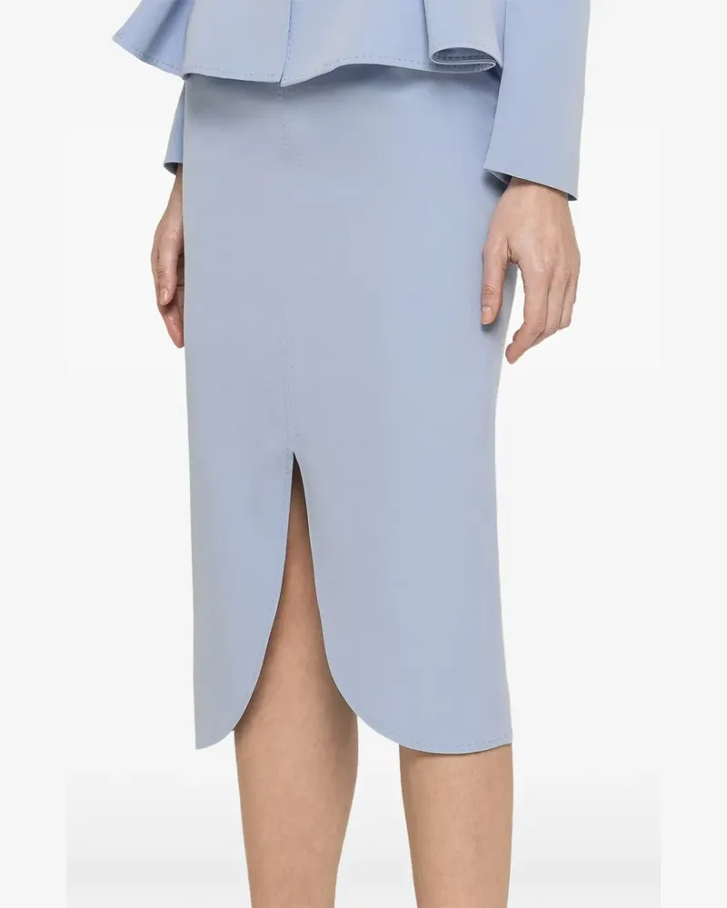 NISSA high-waisted pencil midi skirt - Blau Blau