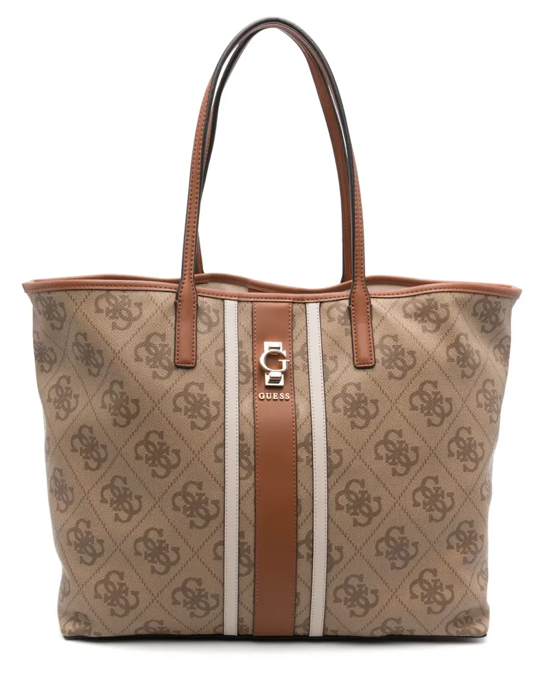 Guess Schultertasche mit Monogrammmuster - Braun Braun