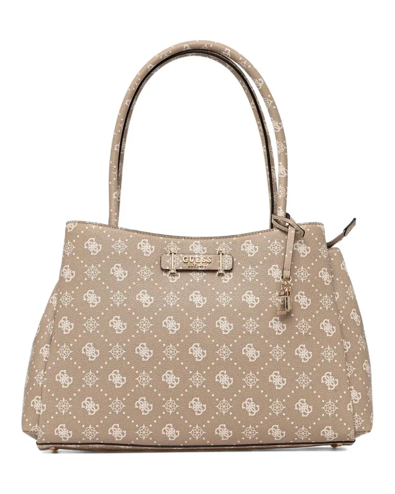Guess Tote Bag mit Logo-Schloss - Nude Nude